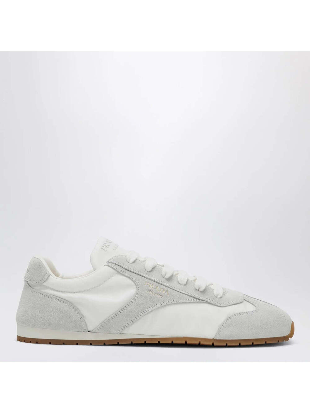 Prada Suede Inserts Sneaker (120)(PLEASE REQUEST YOUR SIZE BEFORE PURCHASING)